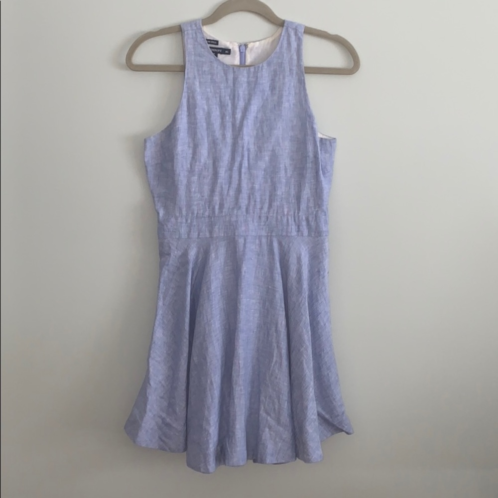 Blue Linen Island Company Dress